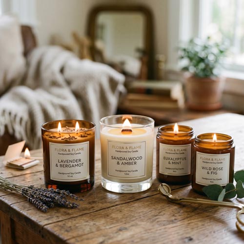 glass candles